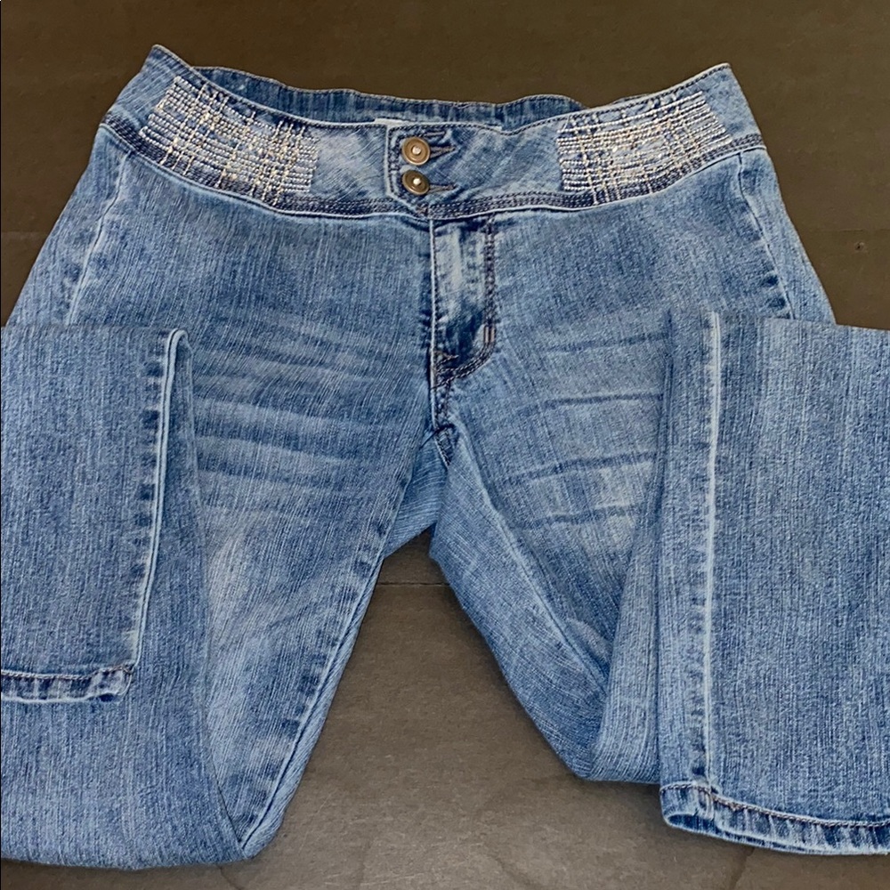 Lucy Blue Small Skinny Jeans with Acid-Wash Finish - Picture 5 of 13